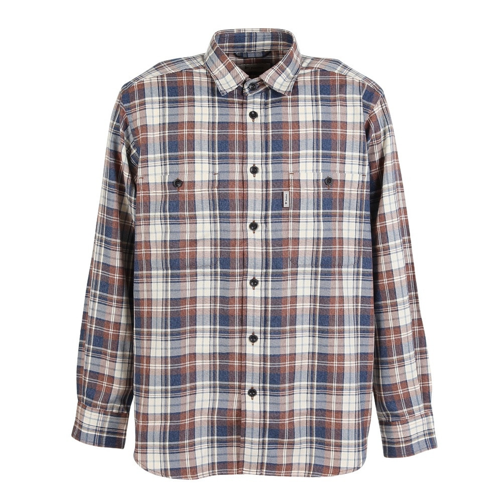 Foxfire(フォックスファイヤー)長袖シャツ メランジチェックシャツ 5112530-003(Men’s) Foxfire（フォックスファイヤー）（メンズ）長袖シャツ メランジ