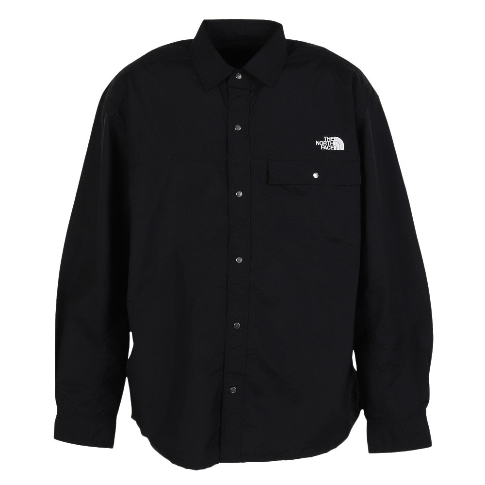 ザ・ノース・フェイス（THE NORTH FACE）（メンズ、レディース）長袖シャツ ロングスリーブヌプシシャツ NR62550 K