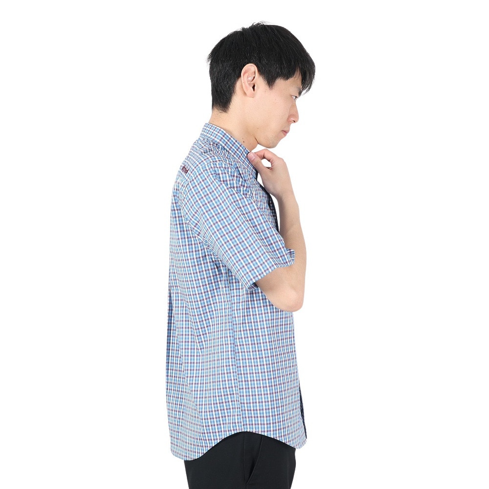 マーモット（Marmot）（メンズ）半袖シャツ PLAIN チェックシャツ TOMRJA78XB NV ネイビー★★★
