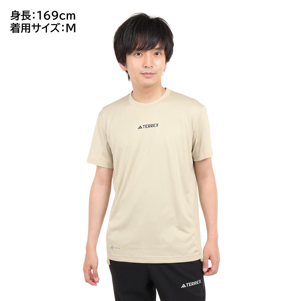 アディダス（adidas）（メンズ）半袖 Tシャツ テレックス マルチ 半袖Tシャツ QF310-HM4045 ベージュ