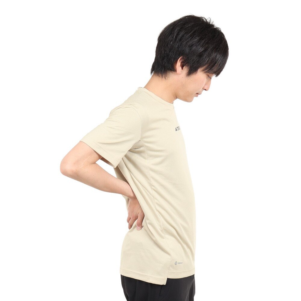 アディダス（adidas）（メンズ）半袖 Tシャツ テレックス マルチ 半袖Tシャツ QF310-HM4045 ベージュ