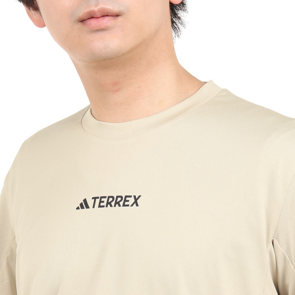 アディダス（adidas）（メンズ）半袖 Tシャツ テレックス マルチ 半袖Tシャツ QF310-HM4045 ベージュ