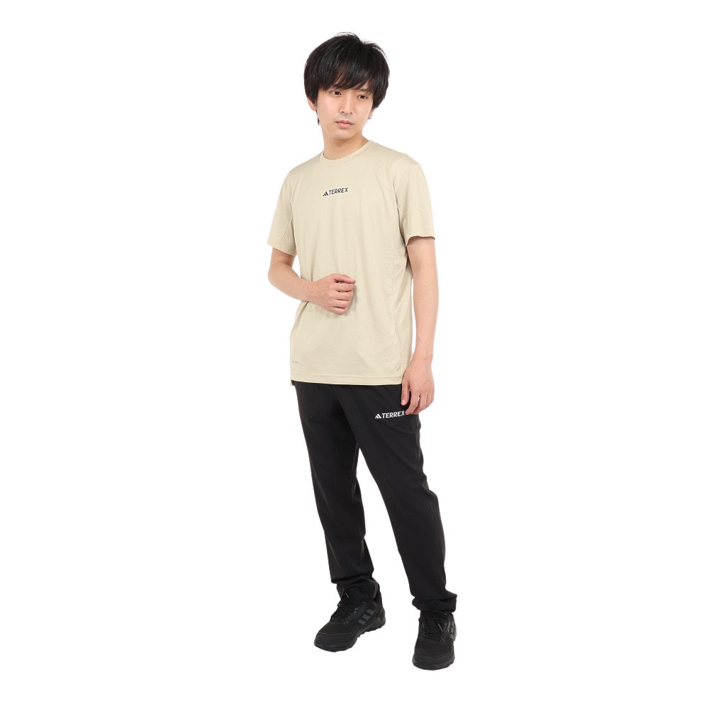 アディダス（adidas）（メンズ）半袖 Tシャツ テレックス マルチ 半袖Tシャツ QF310-HM4045 ベージュ