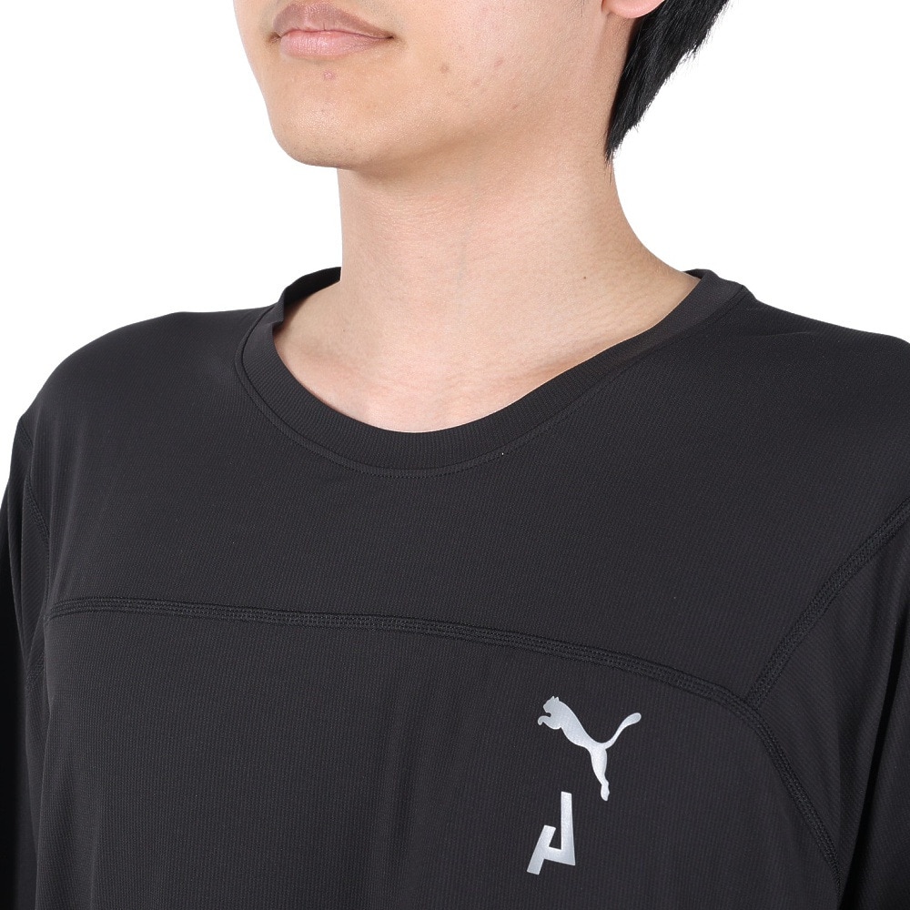 プーマ（PUMA）（メンズ）接触冷感 軽量 半袖Tシャツ COOLCELL トレイルランニング 半袖Tシャツ 52325601 ブラック