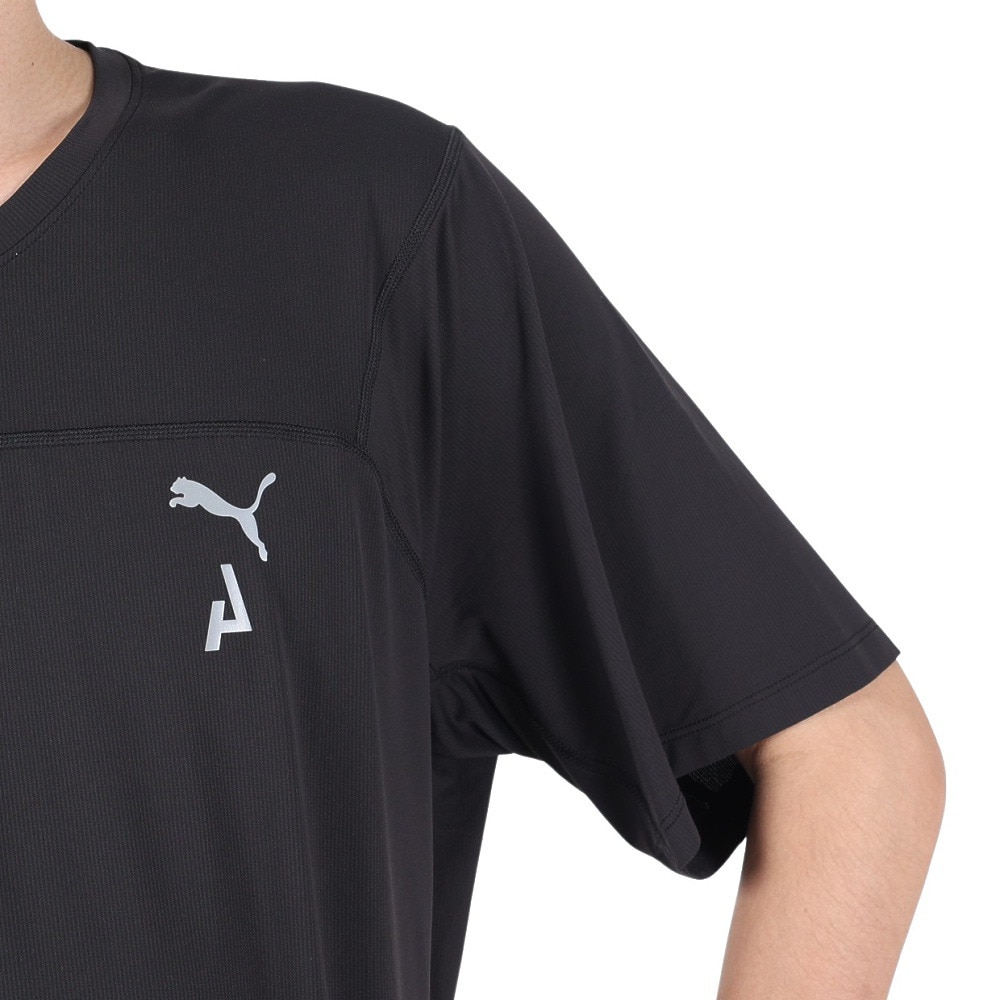 プーマ（PUMA）（メンズ）接触冷感 軽量 半袖Tシャツ COOLCELL トレイルランニング 半袖Tシャツ 52325601 ブラック