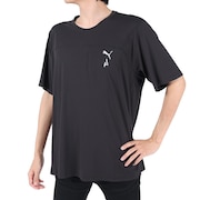 (メンズ)接触冷感 軽量 半袖Tシャツ COOLCELL トレイルランニング 半袖Tシャツ 52325601 ブラック