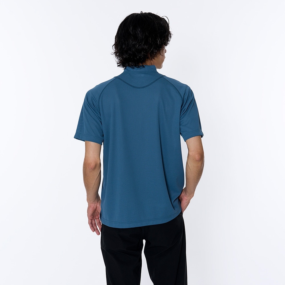 ミズノ（MIZUNO）（メンズ）半袖シャツ ドライエアロフロー ハーフジップ半袖シャツ B2MAB00215