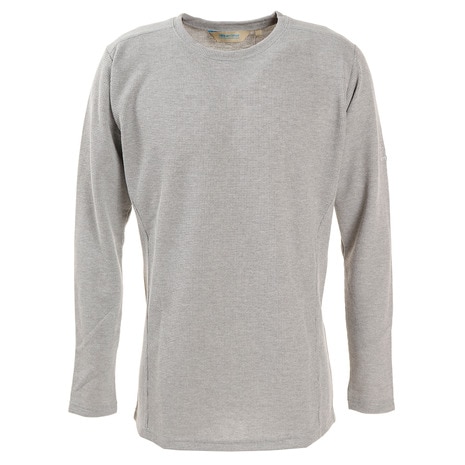 ワッフル長袖クルーネックTシャツ 3T01MAI1-Greyの画像
