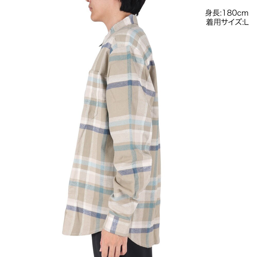 コロンビア（Columbia）（メンズ）カジュアルシャツ 長袖シャツ ピッチストーンヘビーウェイトフランネル AM8573 278 ベージュ
