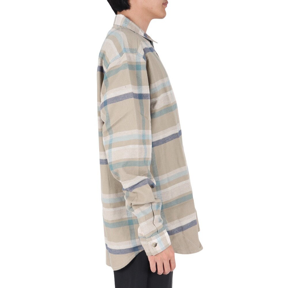 コロンビア（Columbia）（メンズ）カジュアルシャツ 長袖シャツ ピッチストーンヘビーウェイトフランネル AM8573 278 ベージュ
