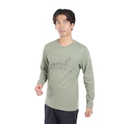 (メンズ)北欧デザイン スナフキン 長袖Tシャツ ムーミン VIENNA M57773 562