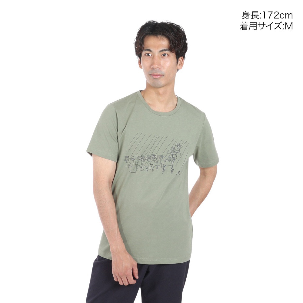 アイスピーク（ICEPEAK）（メンズ）北欧デザイン スナフキン 半袖Tシャツ ムーミン VICCO M57772 562