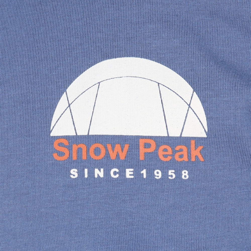 スノーピーク（snow peak）（メンズ）カジュアル Alpha Breeze Typography 半袖Tシャツ TS-24SU001BL