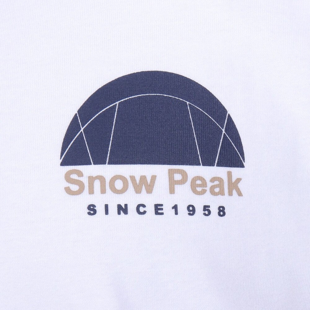 スノーピーク（snow peak）（メンズ）カジュアル Alpha Breeze Typography 半袖Tシャツ TS-24SU001WH