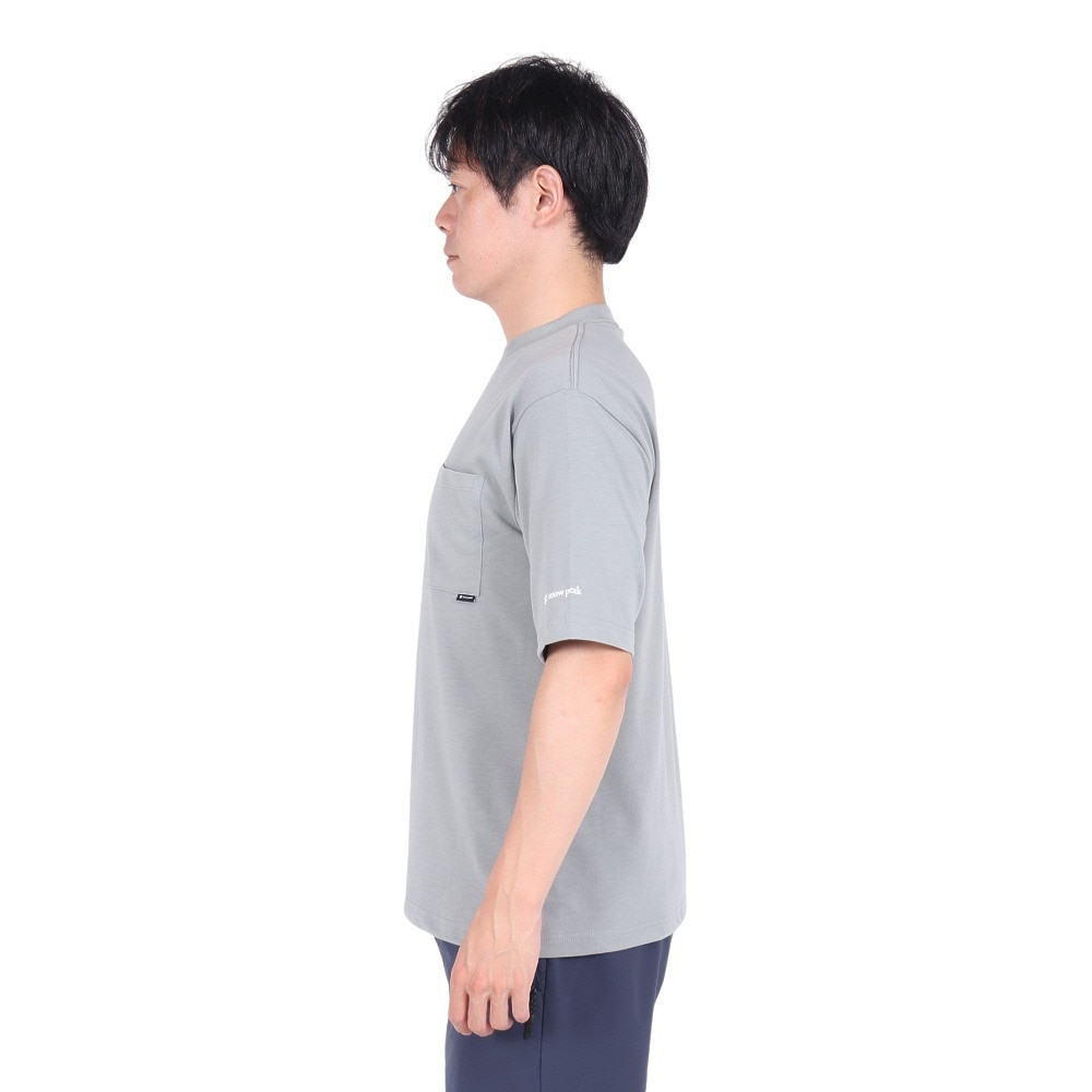 スノーピーク（snow peak）（メンズ）半袖 カジュアル ポケットTシャツ SPE-TS-23AU001 GY