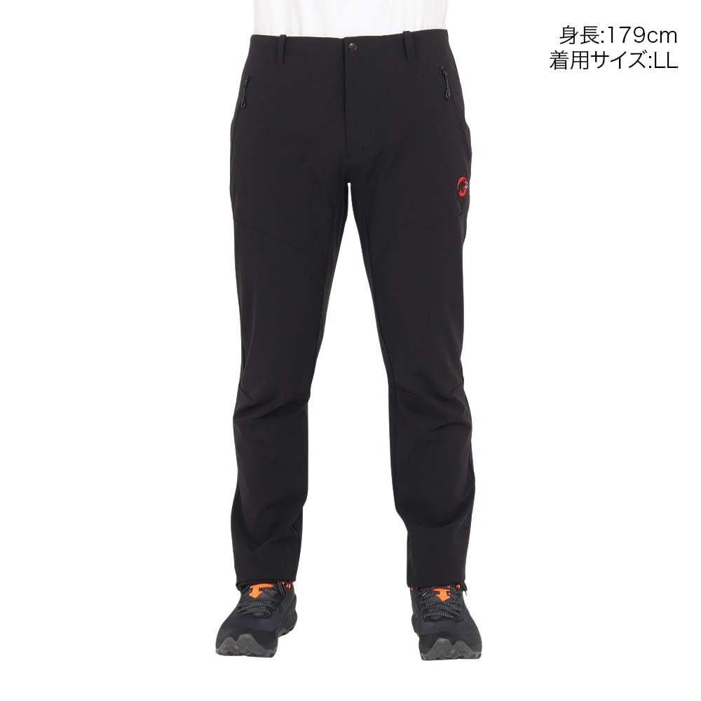 マムート（MAMMUT）（メンズ）軽量 撥水 ストレッチ パンツ ボトム Trekkers 3.0 SO Pants AF Men 1021-00413-0001 ブラック