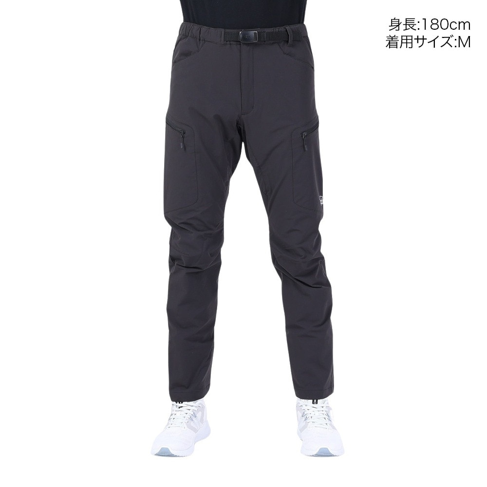 POLEWARDS（メンズ）パンツ ボトム サーマライニング トレックパンツ PW2QJD11 BLK ブラック ストレッチ 高耐久 撥水