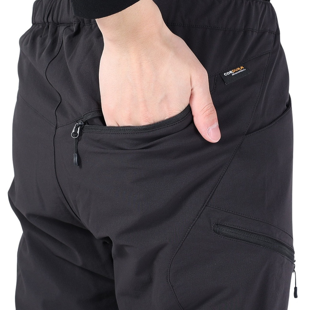 POLEWARDS（メンズ）パンツ ボトム サーマライニング トレックパンツ PW2QJD11 BLK ブラック ストレッチ 高耐久 撥水