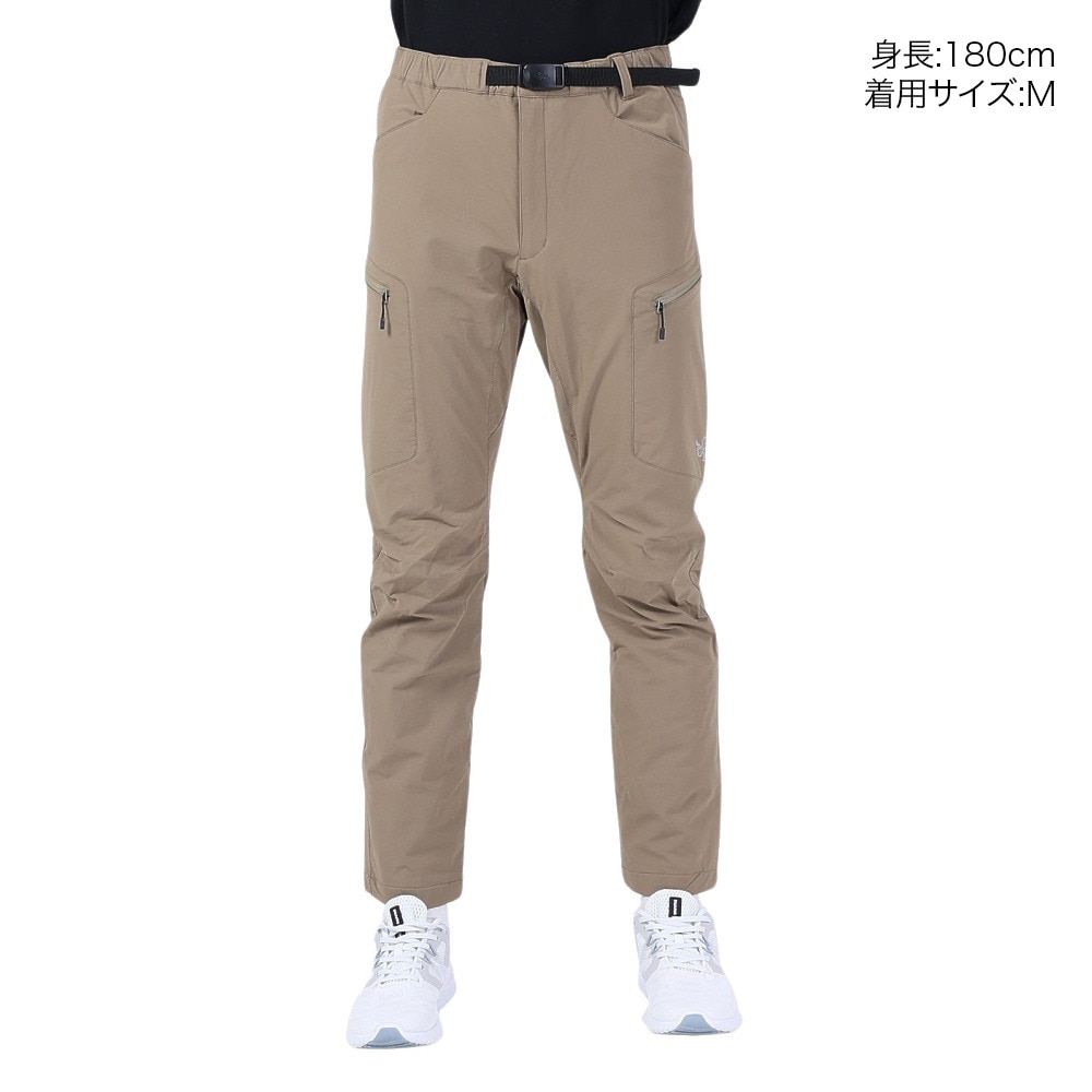 POLEWARDS（メンズ）パンツ ボトム サーマライニング トレックパンツ PW2QJD11 D.BEG ベージュ 耐久性 撥水 ストレッチ