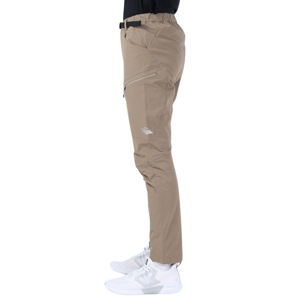POLEWARDS（メンズ）パンツ ボトム サーマライニング トレックパンツ PW2QJD11 D.BEG ベージュ 耐久性 撥水 ストレッチ