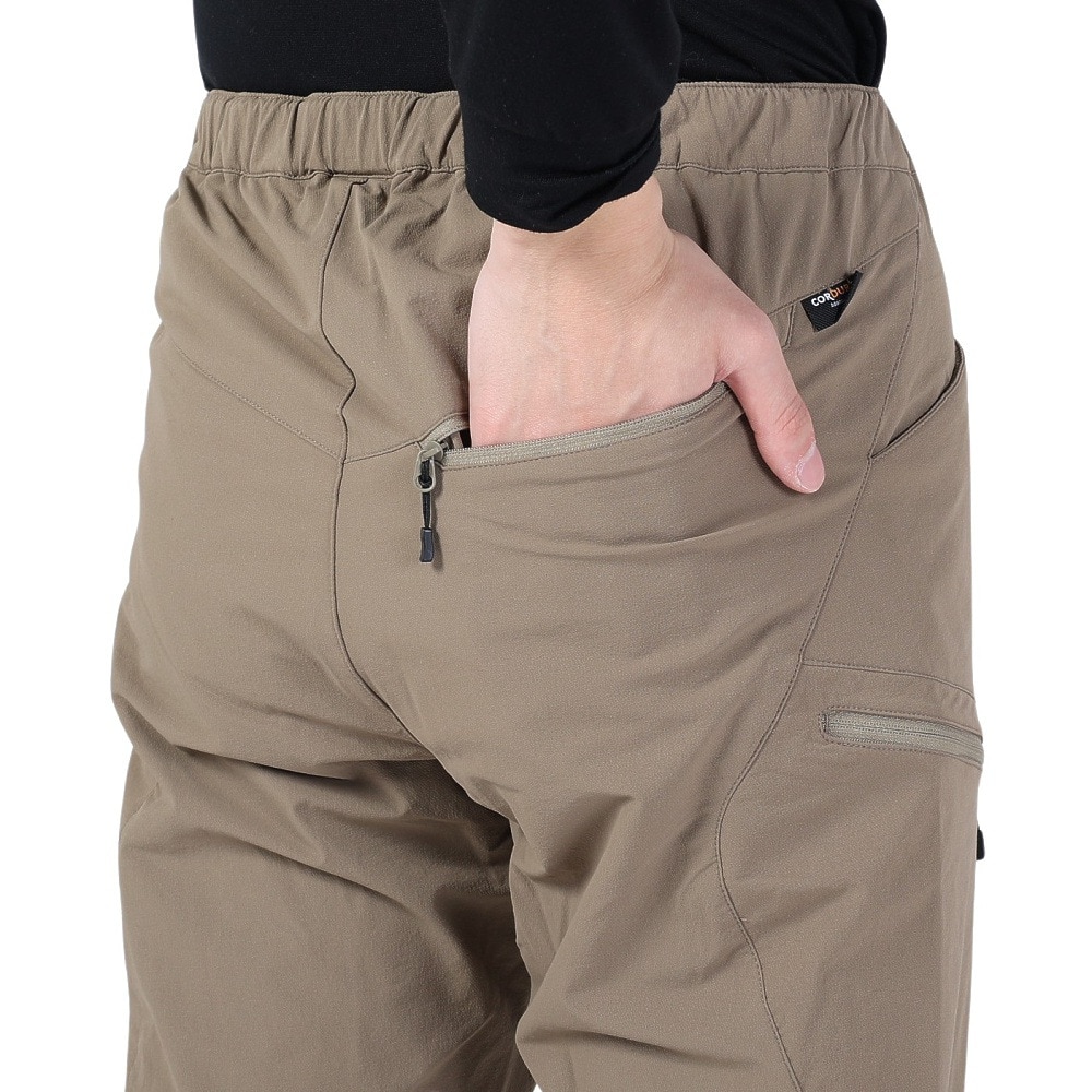 POLEWARDS（メンズ）パンツ ボトム サーマライニング トレックパンツ PW2QJD11 D.BEG ベージュ 耐久性 撥水 ストレッチ