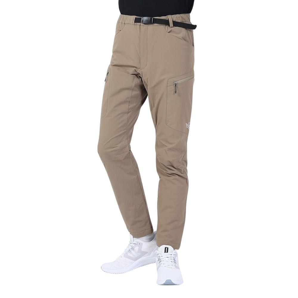 POLEWARDS（メンズ）パンツ ボトム サーマライニング トレックパンツ PW2QJD11 D.BEG ベージュ 耐久性 撥水 ストレッチ