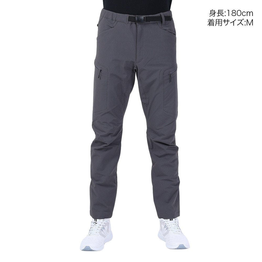 POLEWARDS（メンズ）パンツ ボトム サーマライニング トレックパンツ PW2QJD11 D.GRY グレー 耐久性 撥水 ストレッチ