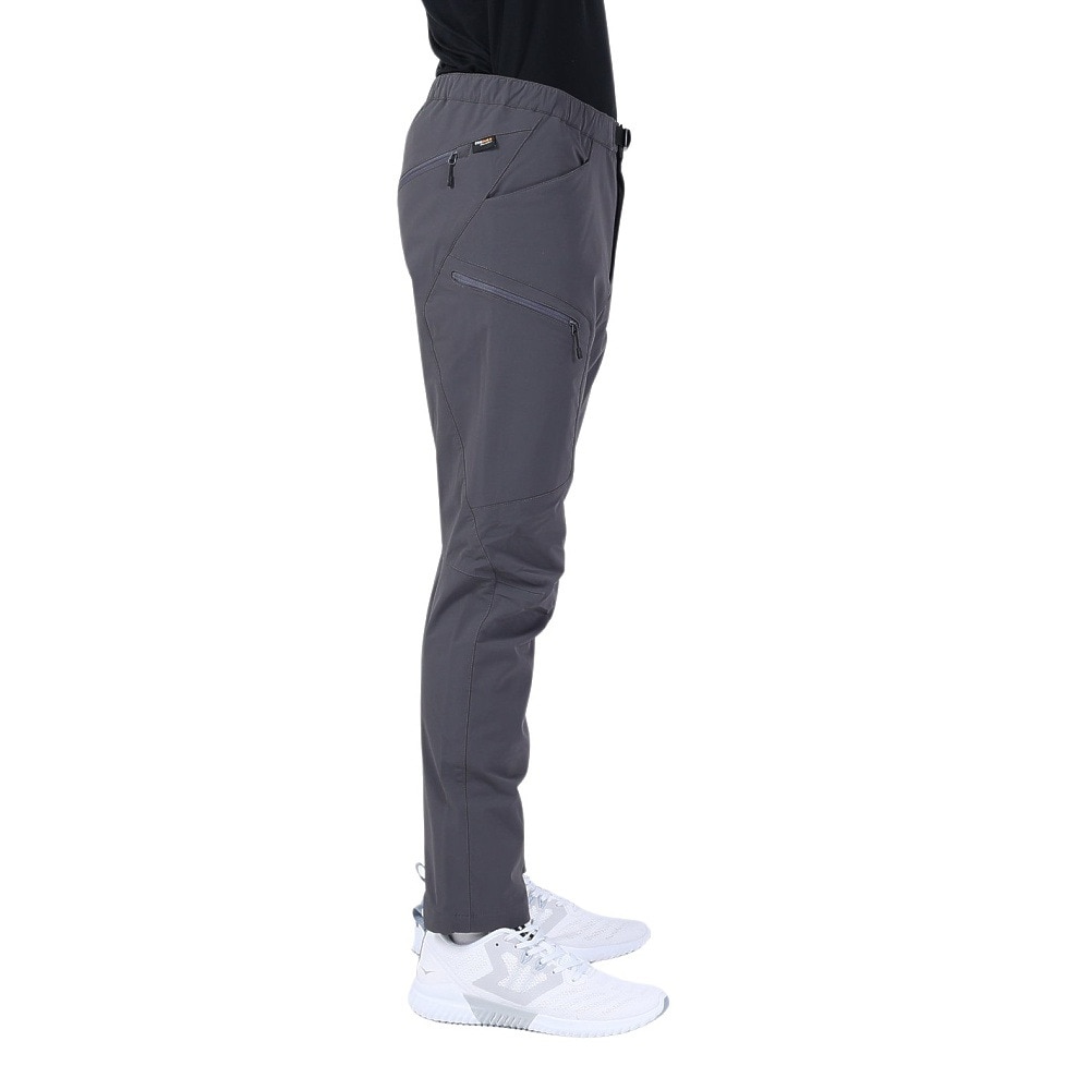 POLEWARDS（メンズ）パンツ ボトム サーマライニング トレックパンツ PW2QJD11 D.GRY グレー 耐久性 撥水 ストレッチ