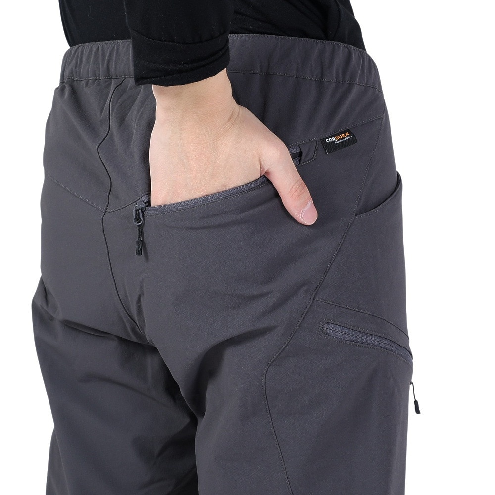 POLEWARDS（メンズ）パンツ ボトム サーマライニング トレックパンツ PW2QJD11 D.GRY グレー 耐久性 撥水 ストレッチ