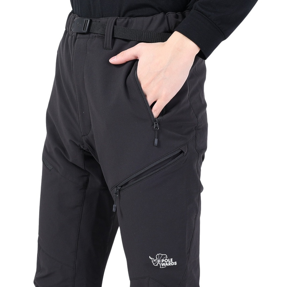 POLEWARDS（メンズ）パンツ ボトム デュラブル サーモトレックパンツ PW2QJD12 BLK ブラック 高耐久 撥水 ストレッチ
