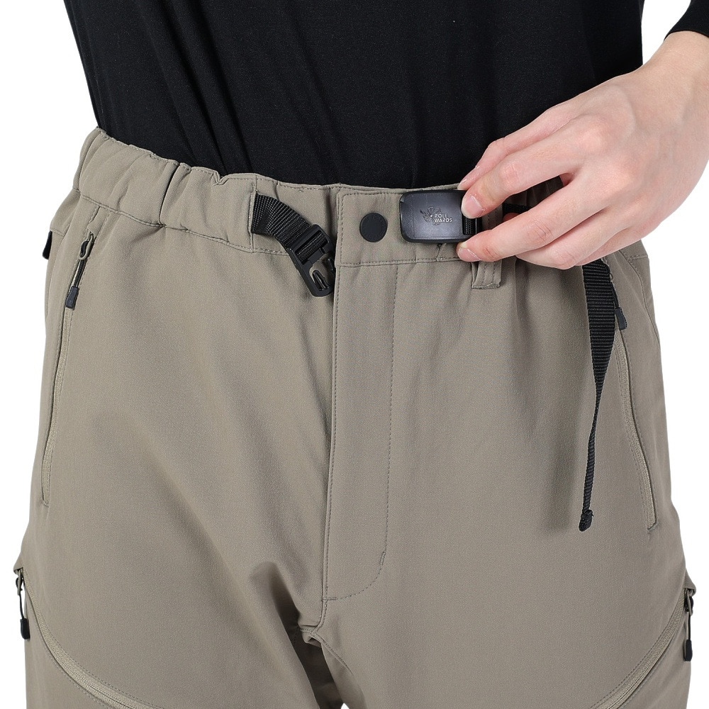 POLEWARDS（メンズ）パンツ ボトム デュラブル サーモトレックパンツ PW2QJD12 L.KAK カーキ 高耐久 撥水 ストレッチ