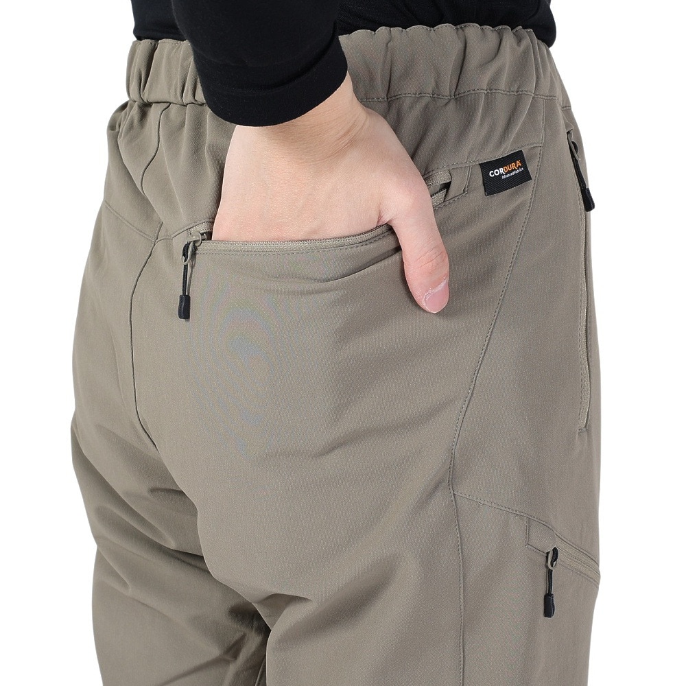 POLEWARDS（メンズ）パンツ ボトム デュラブル サーモトレックパンツ PW2QJD12 L.KAK カーキ 高耐久 撥水 ストレッチ