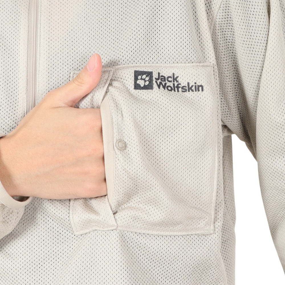 ジャックウルフスキン（JackWolfskin）（メンズ）テックフレックス ワームハーフジップ A63215-A0029
