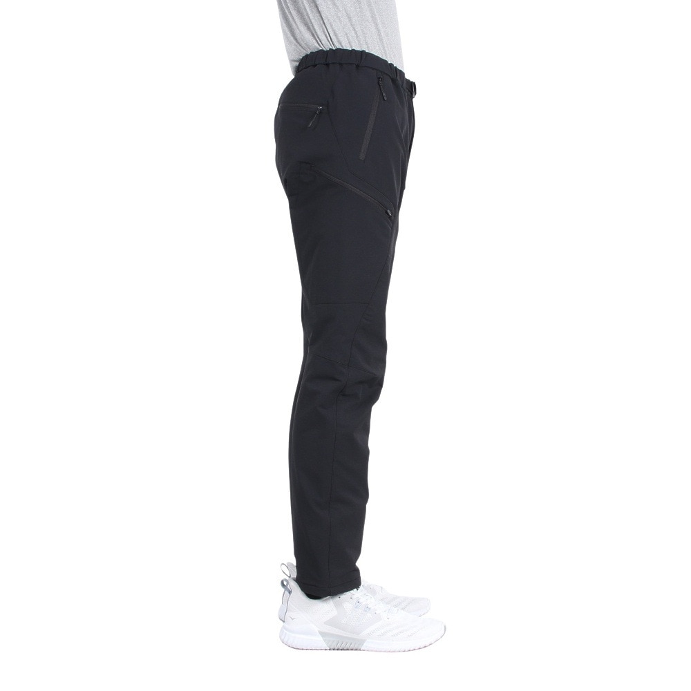 POLEWARDS（メンズ）パンツ ボトム サーマルライニング トレックパンツ PW2SJD03 BLK ブラック ストレッチ 保温 