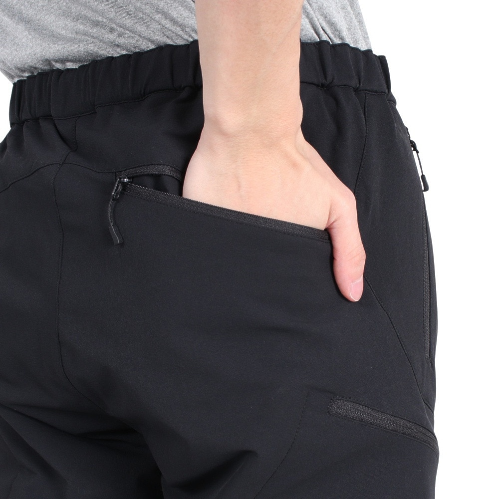 POLEWARDS（メンズ）パンツ ボトム サーマルライニング トレックパンツ PW2SJD03 BLK ブラック ストレッチ 保温 