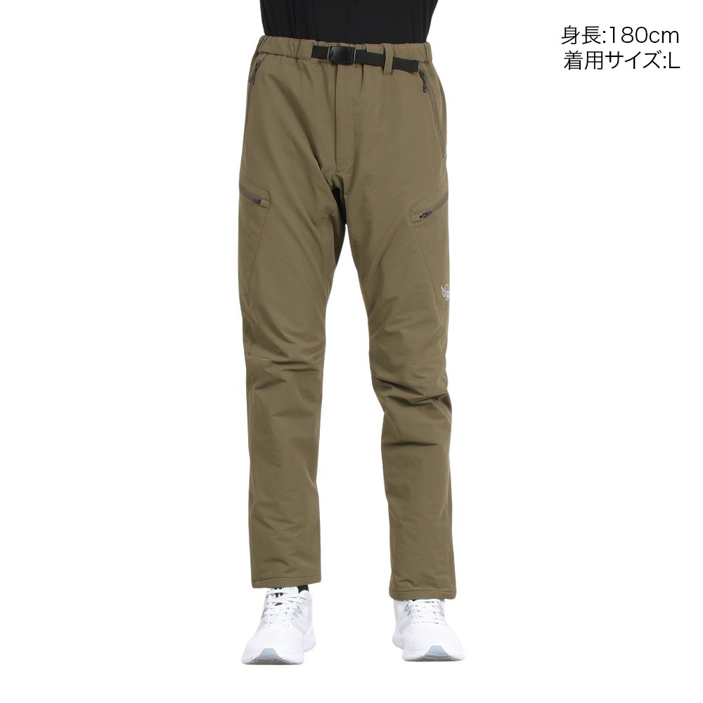 POLEWARDS（メンズ）パンツ ボトム サーマルライニング トレックパンツ PW2SJD03 OLV オリーブ ストレッチ 保温