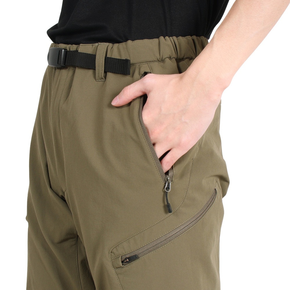 POLEWARDS（メンズ）パンツ ボトム サーマルライニング トレックパンツ PW2SJD03 OLV オリーブ ストレッチ 保温