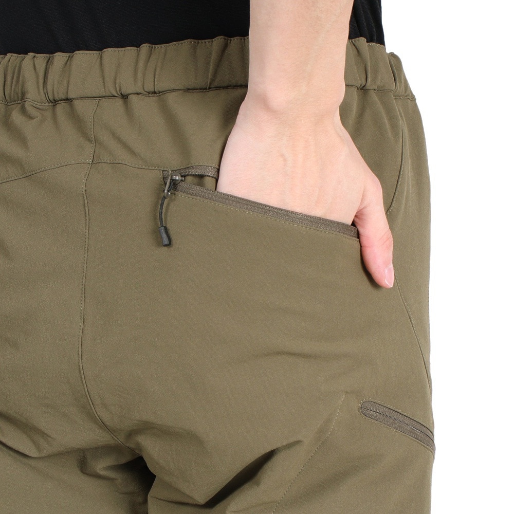 POLEWARDS（メンズ）パンツ ボトム サーマルライニング トレックパンツ PW2SJD03 OLV オリーブ ストレッチ 保温