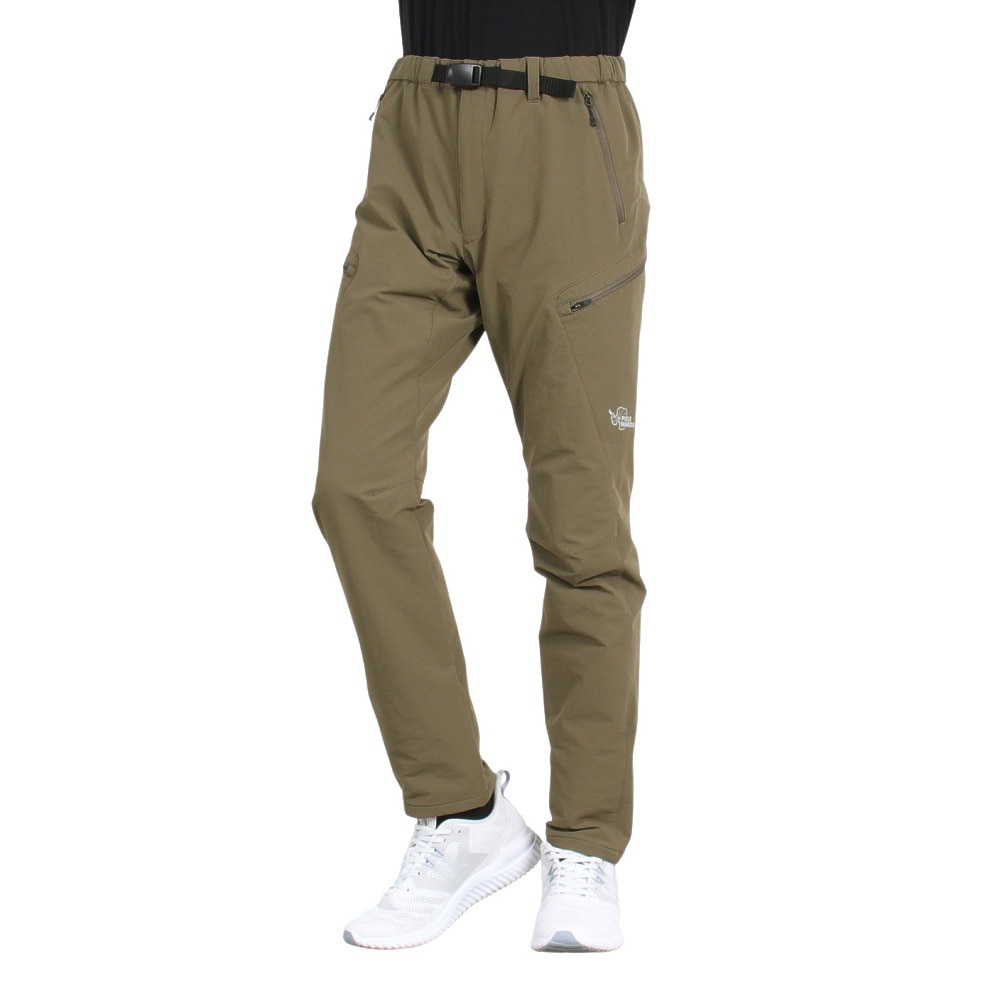POLEWARDS（メンズ）パンツ ボトム サーマルライニング トレックパンツ PW2SJD03 OLV オリーブ ストレッチ 保温