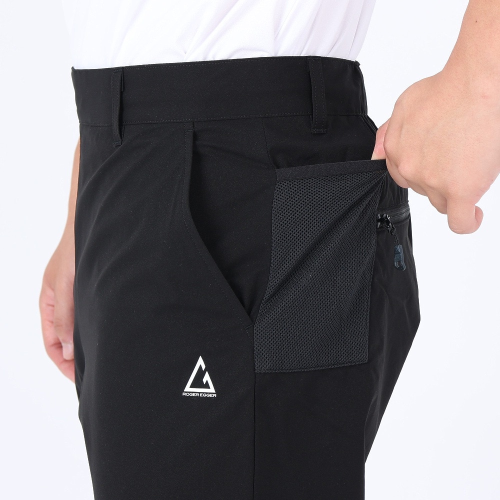 ロジャーエーガー（ROGEREGGER）（メンズ）スイスブランド 撥水 4Way ストレッチ マルチポケット テーパード パンツ RE23SVT5610022BLK ブラック