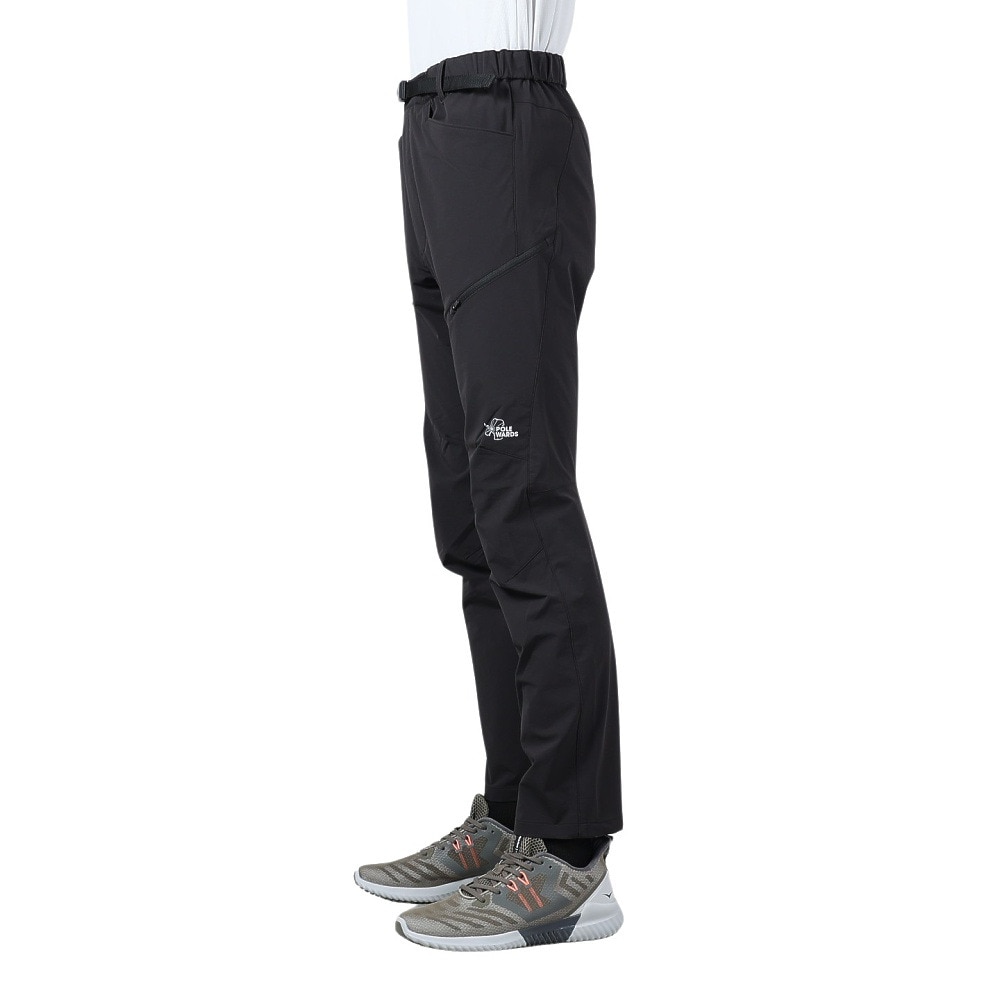 POLEWARDS（メンズ）パンツ ボトム CODURA LIGHT トレッキングパンツ PW2RJD07 BLK ブラック ストレッチ 高耐久