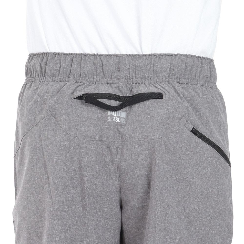 プーマ（PUMA）（メンズ）吸水速乾 レインプロテクション ショートパンツ シーズンズ 5インチ トレイルランニング ウーブンショーツ 52326201 グレー