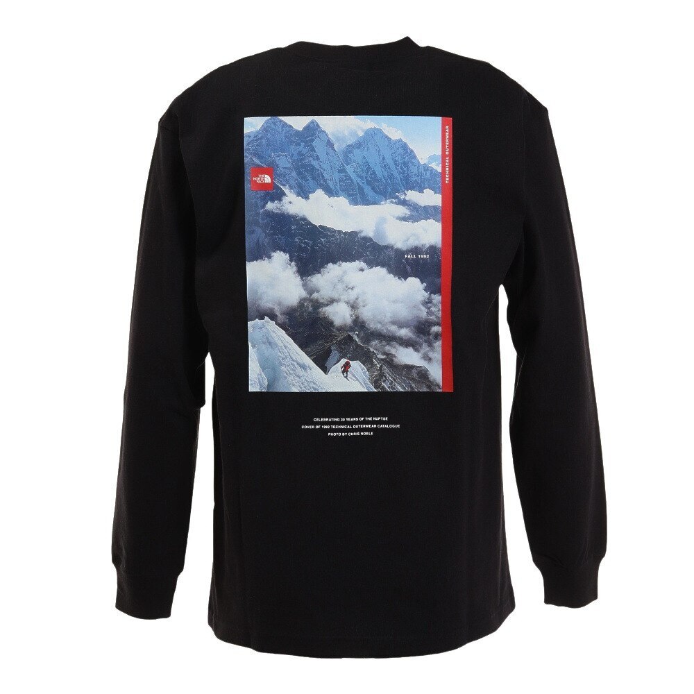 ノースフェイス（THE NORTH FACE）（メンズ）長袖Tシャツ ロンT ロングスリーブ 30th ヌプシTシャツ NT82235 K