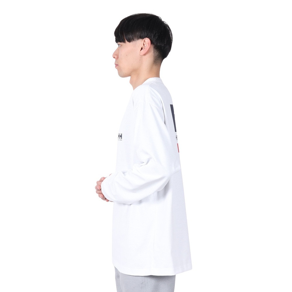 ヘリーハンセン（HELLY HANSEN）（メンズ）長袖Tシャツ スクエア ロゴ HH32521 CW