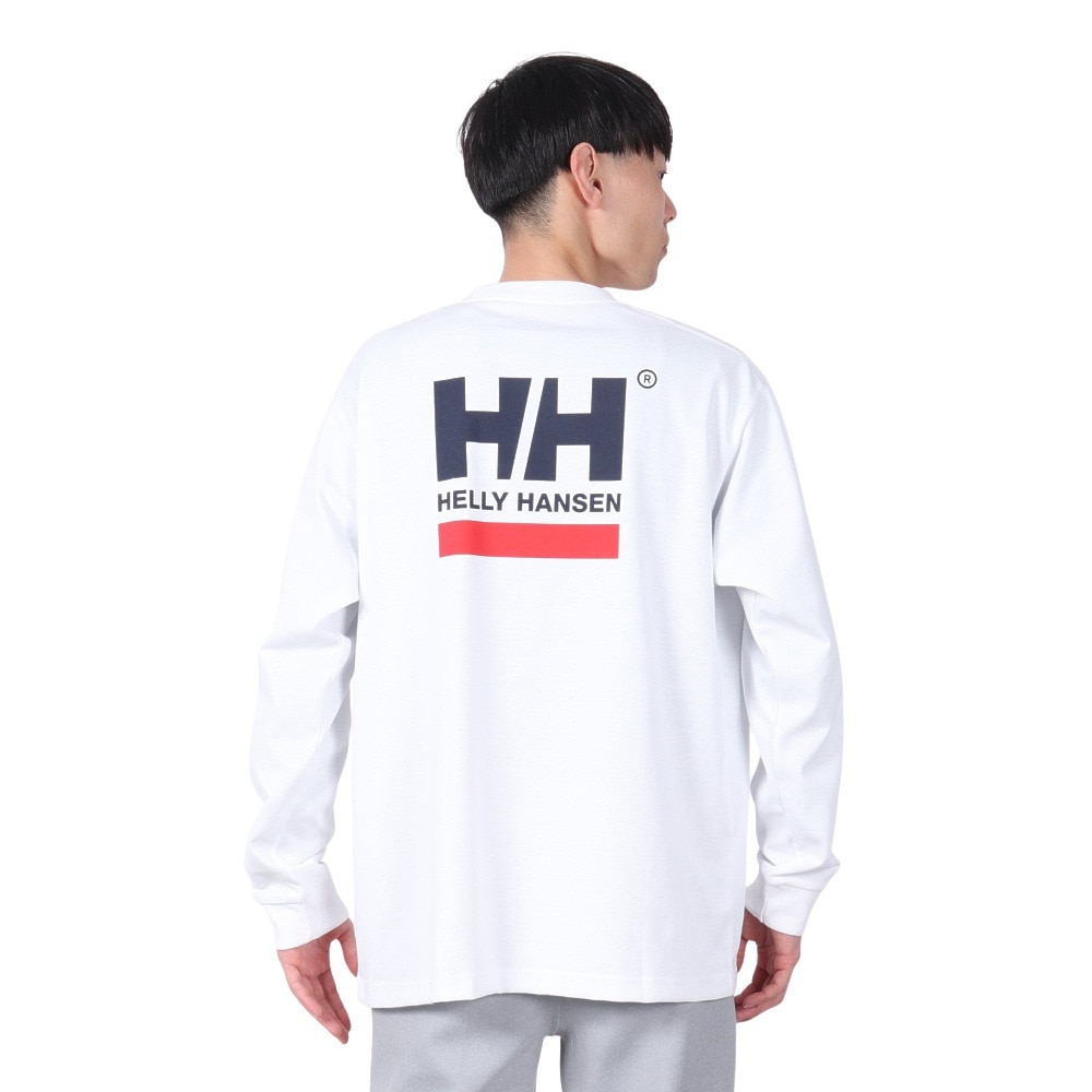 ヘリーハンセン（HELLY HANSEN）（メンズ）長袖Tシャツ スクエア ロゴ HH32521 CW