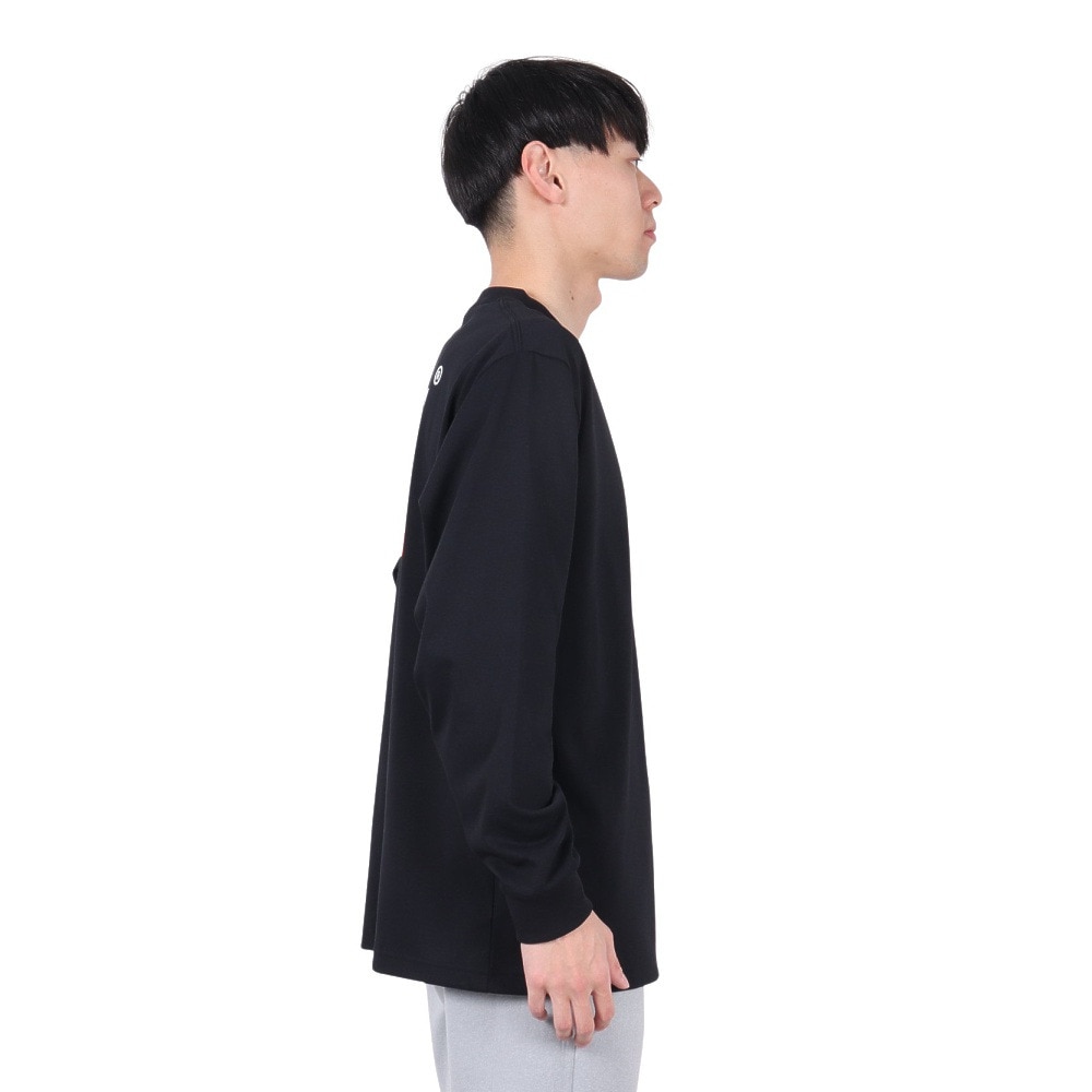 ヘリーハンセン（HELLY HANSEN）（メンズ）長袖Tシャツ スクエア ロゴ HH32521 K
