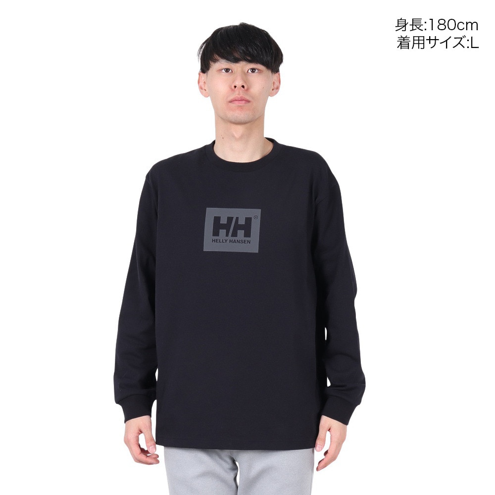 ヘリーハンセン（HELLY HANSEN）（メンズ）長袖Tシャツ ロゴ HH32540 K2