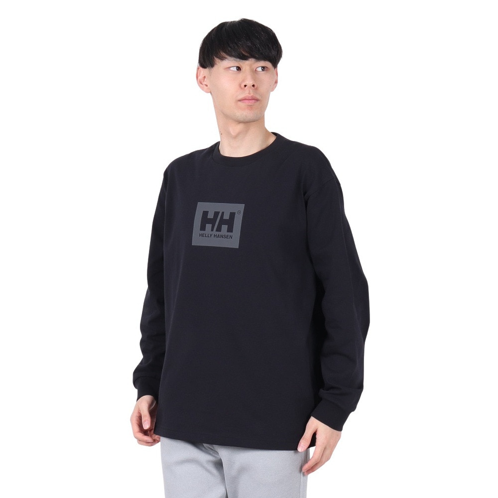 ヘリーハンセン（HELLY HANSEN）（メンズ）長袖Tシャツ ロゴ HH32540 K2