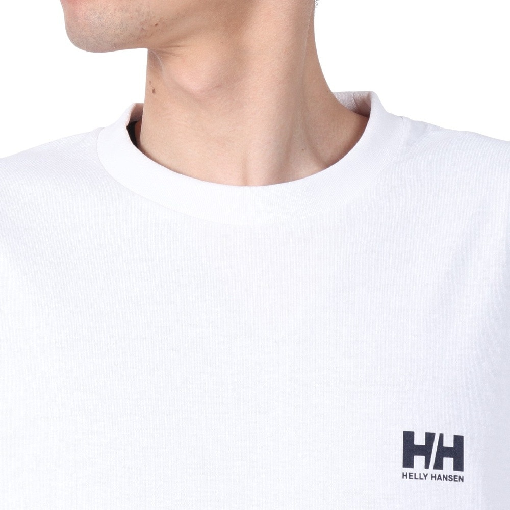ヘリーハンセン（HELLY HANSEN）（メンズ）長袖Tシャツ スクエア ロゴ HH32521 CW
