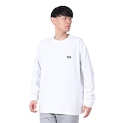 (メンズ)長袖Tシャツ スクエア ロゴ HH32521 CW